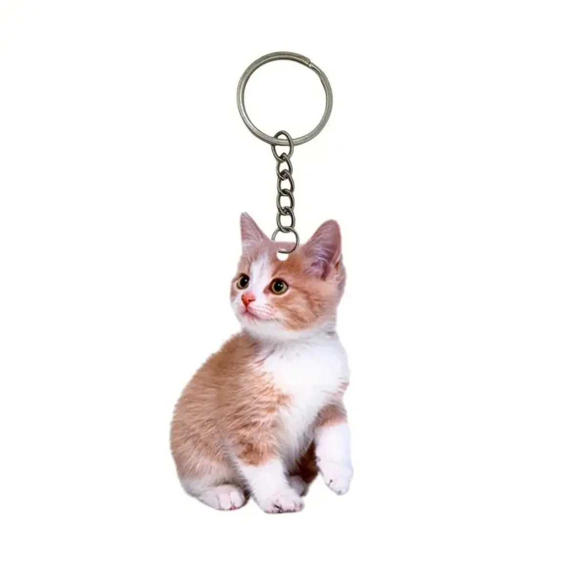 Acrylic Cat Keyring