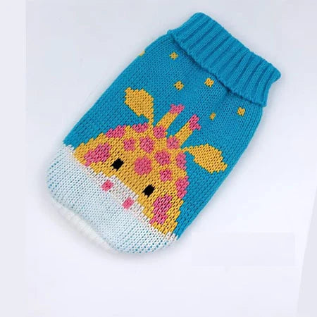 Christmas and Winter Jumper for Small Dogs and Cats - Giraffe / XXL