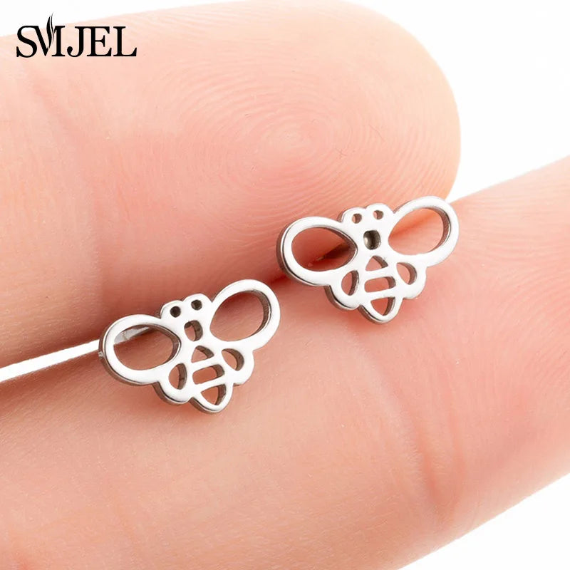Paw Print Stud Earrings