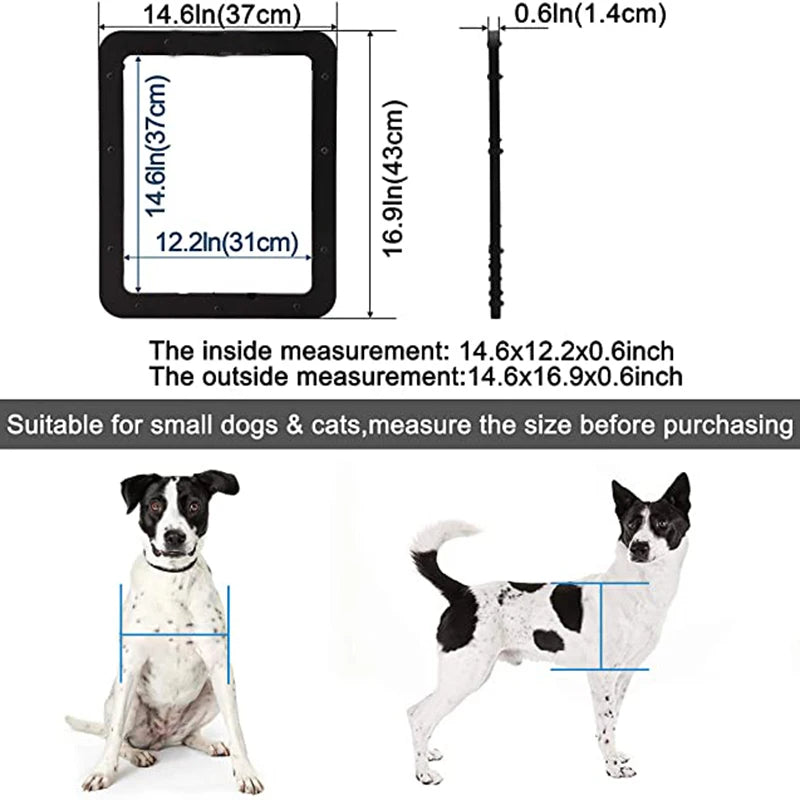 Magnetic Pet Flap for Screen Doors