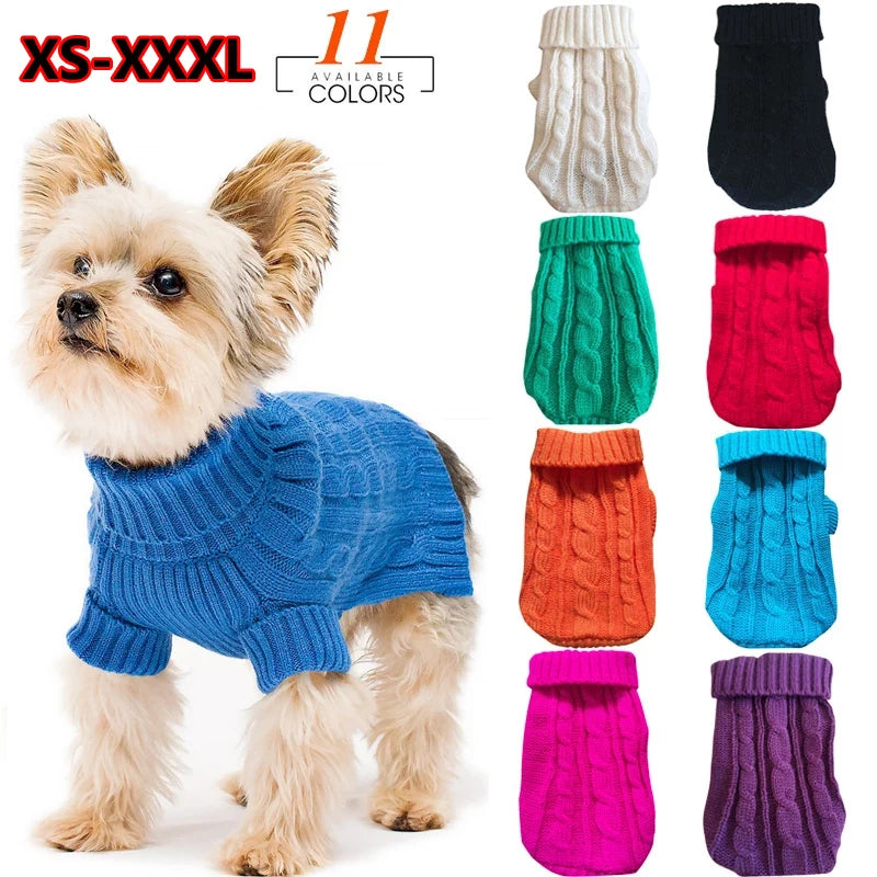 Cable Knit Jumper for Small Dogs and Cats