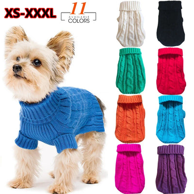 Cable Knit Jumper for Small Dogs and Cats