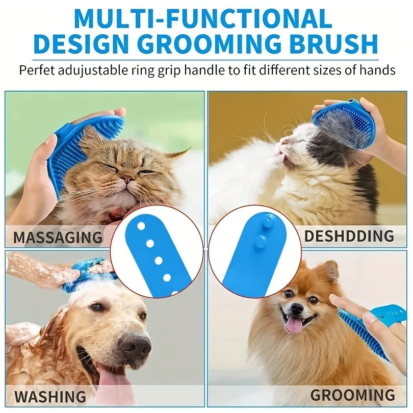 Grooming Glove and Brush Set