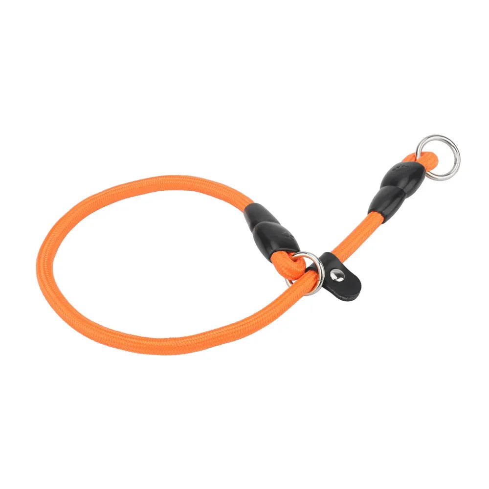 Rope Slip Collar with Stopper - Orange / S