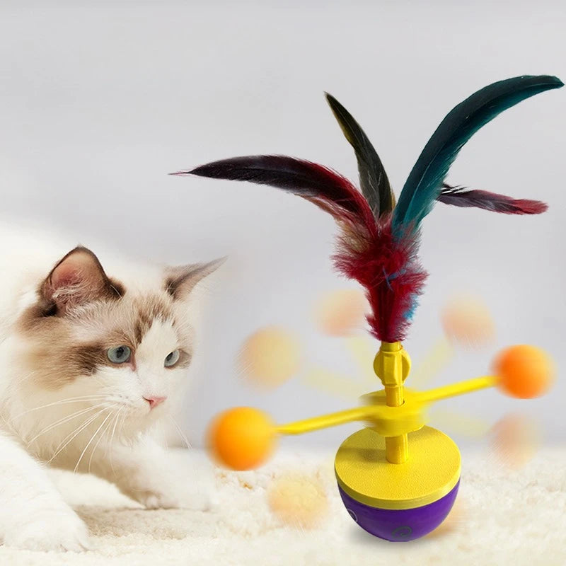 Feather Tumbler Cat Toy