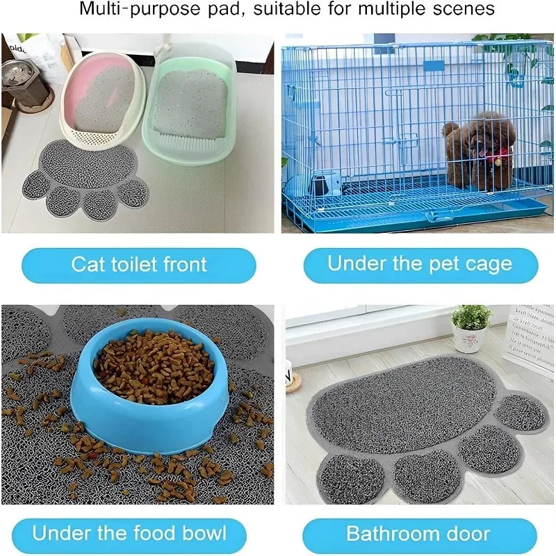 Paw-Shaped Litter Mat