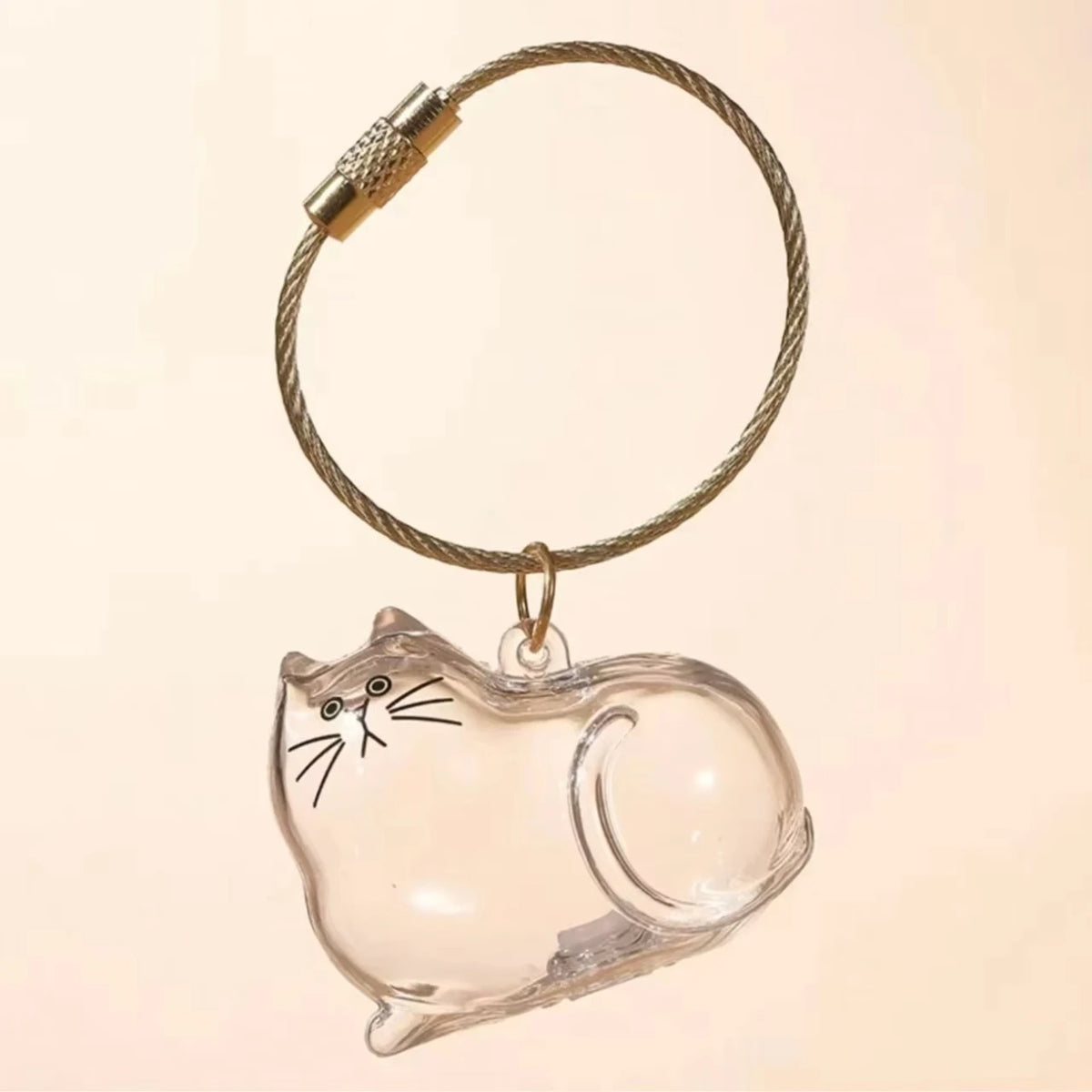 Resin Cat Fur Keepsake Charm