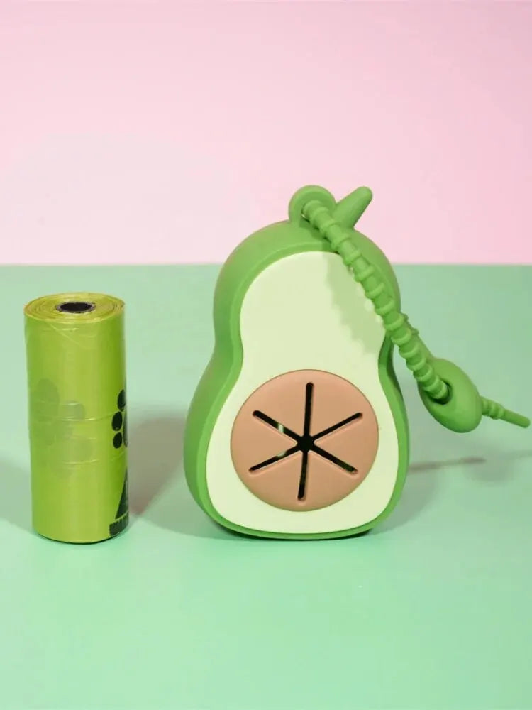 Avocado Poop Bag Dispenser with Bags