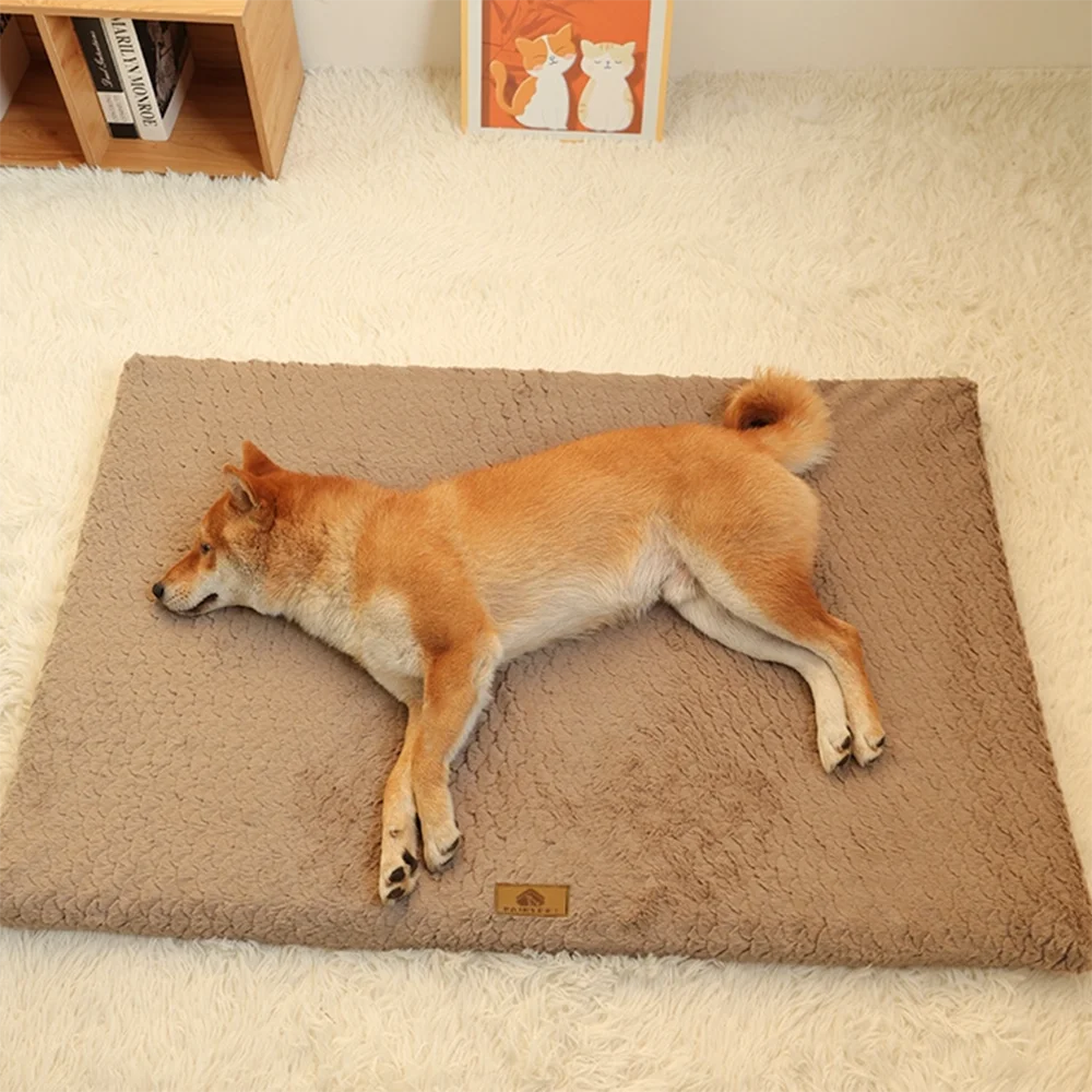 Sponge Crate Mat with Faux Fur Cover