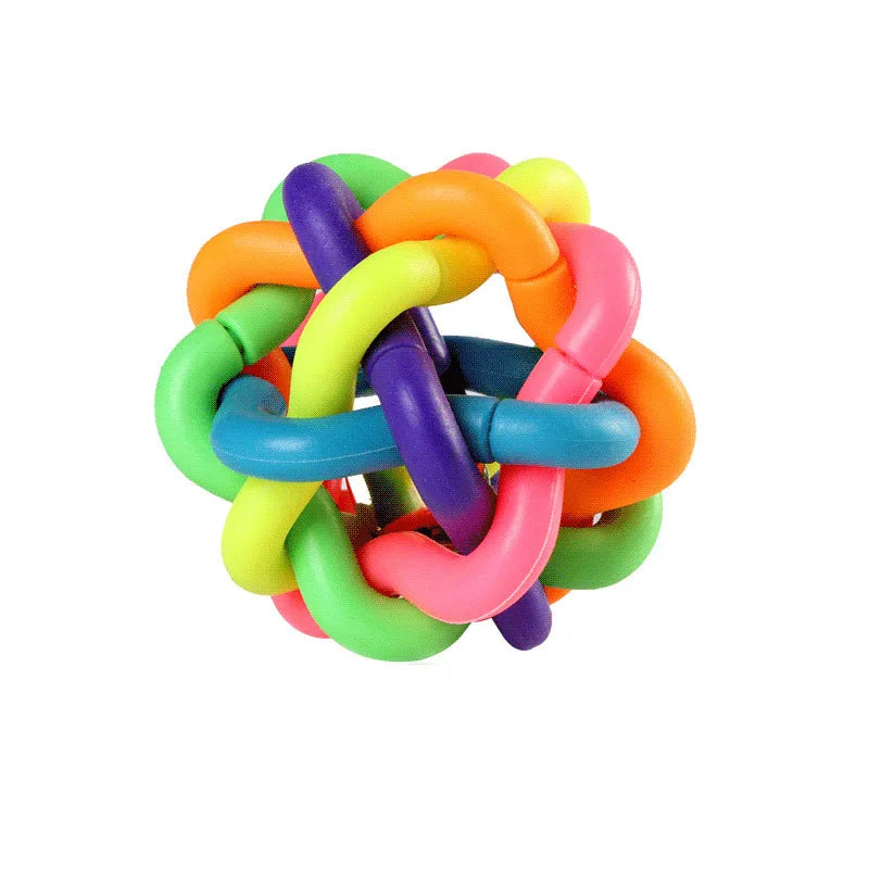 Rainbow Bell Ball Chew Toy - S