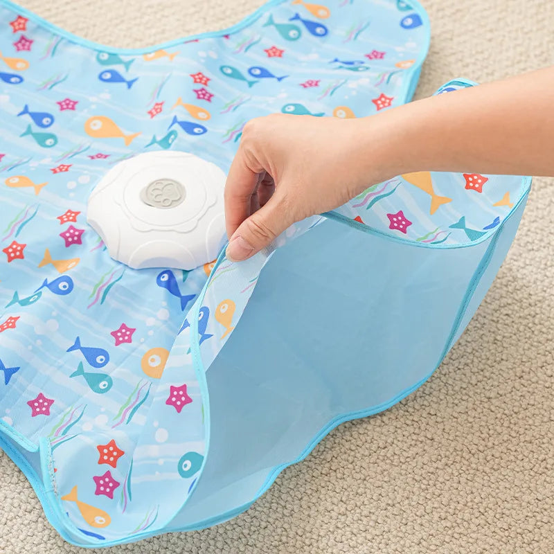 Cat Hunting Mat with Spinning Feather Toy