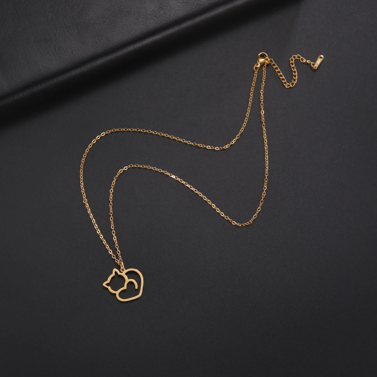 Kitten Silhouette Necklace