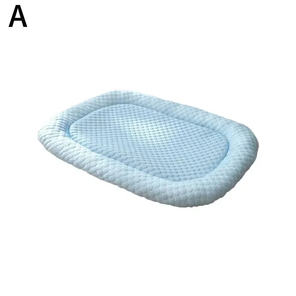 Cooling Pet Bed, Ice Silk - Blue / 40 x 30 cm