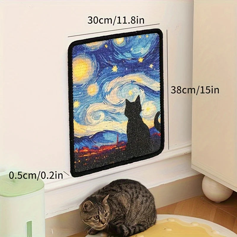 Wall-Mounted Sisal Cat Scratching Board
