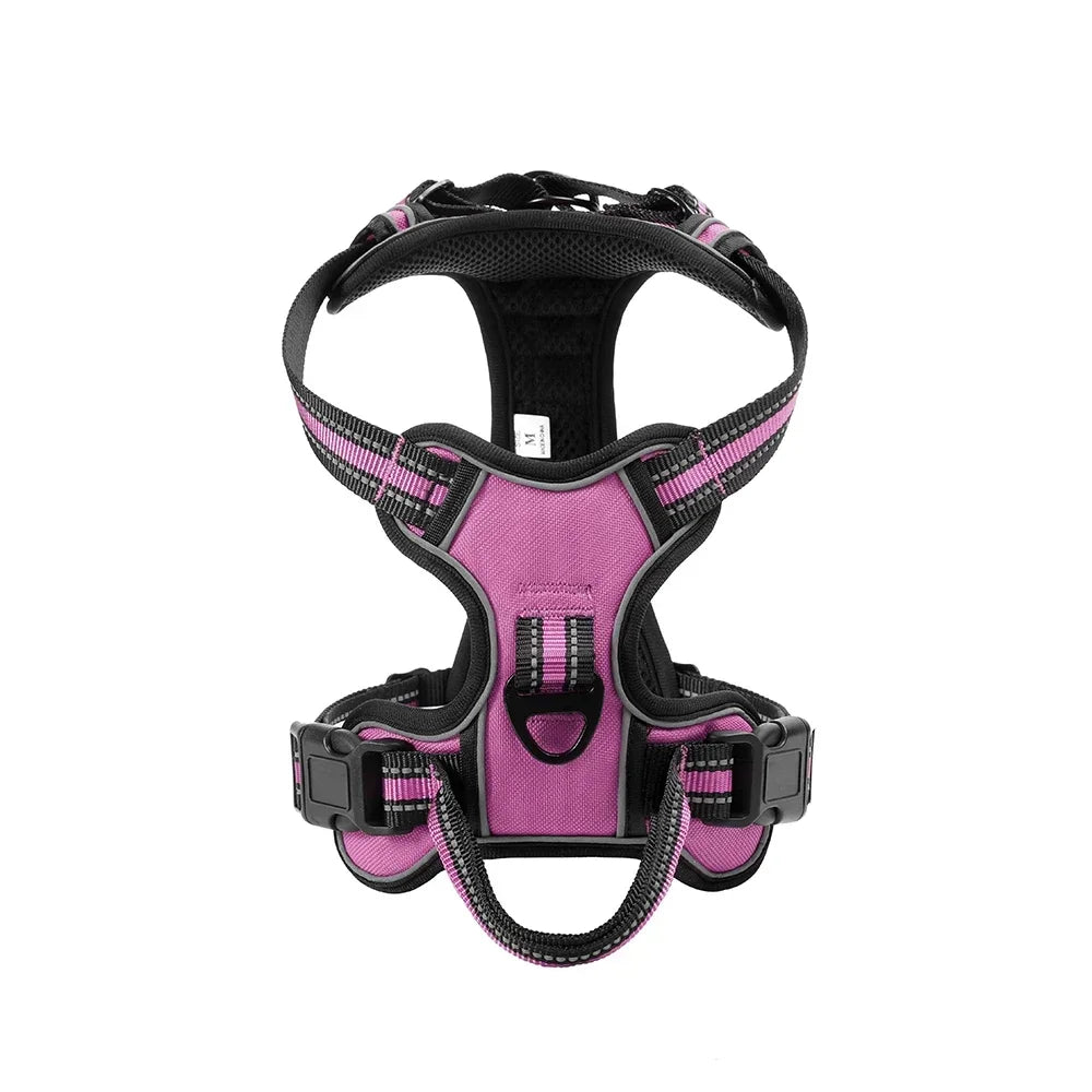 Reflective No-Pull Vest Harness - Pink / S