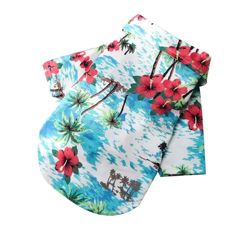 Hawaiian Shirt for Dogs and Cats - Blue Island / XS