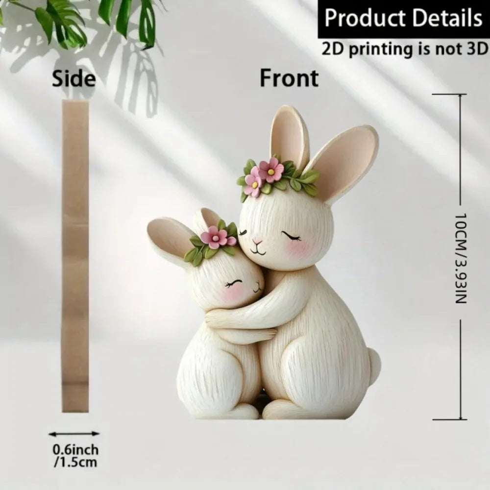 Wooden Cat & Dog Silhouette Ornament