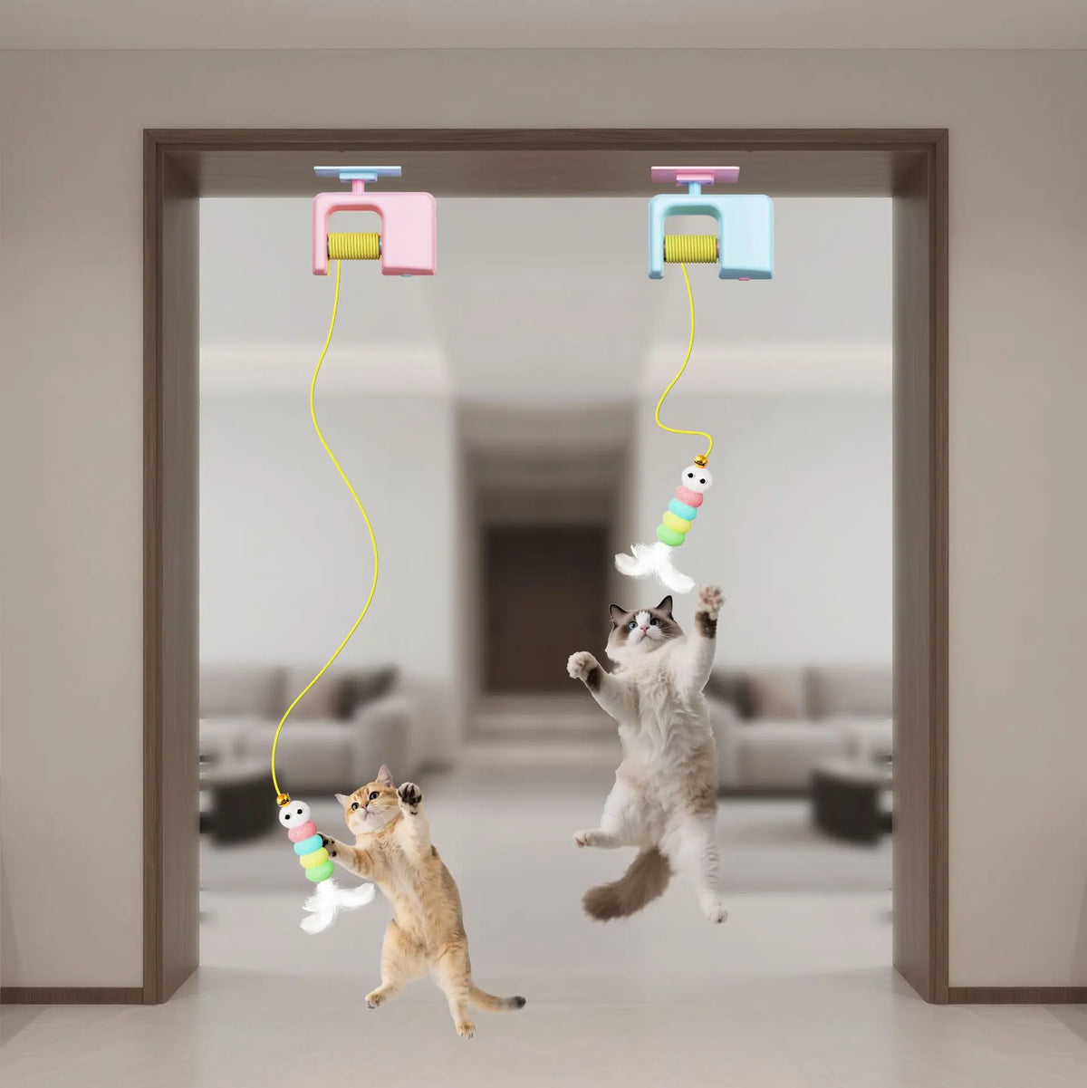 Automatic Door-Hanging Cat Toy