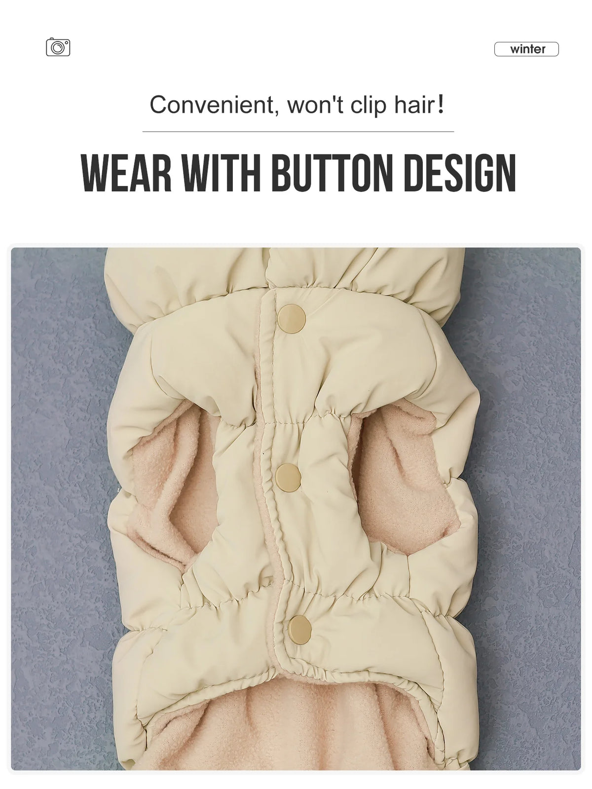 Quilted 3-Layer Winter Dog Jacket