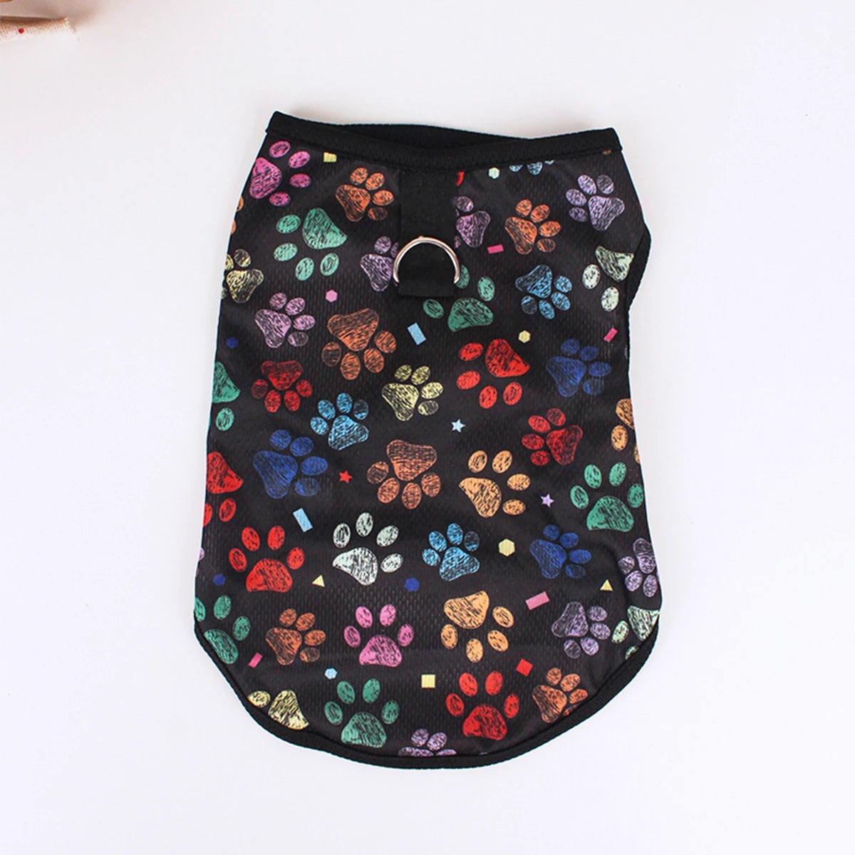 Paw Print Summer Vest - Black / XS