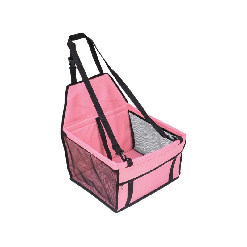 Hanging Car Booster Seat for Small Dogs - Pink