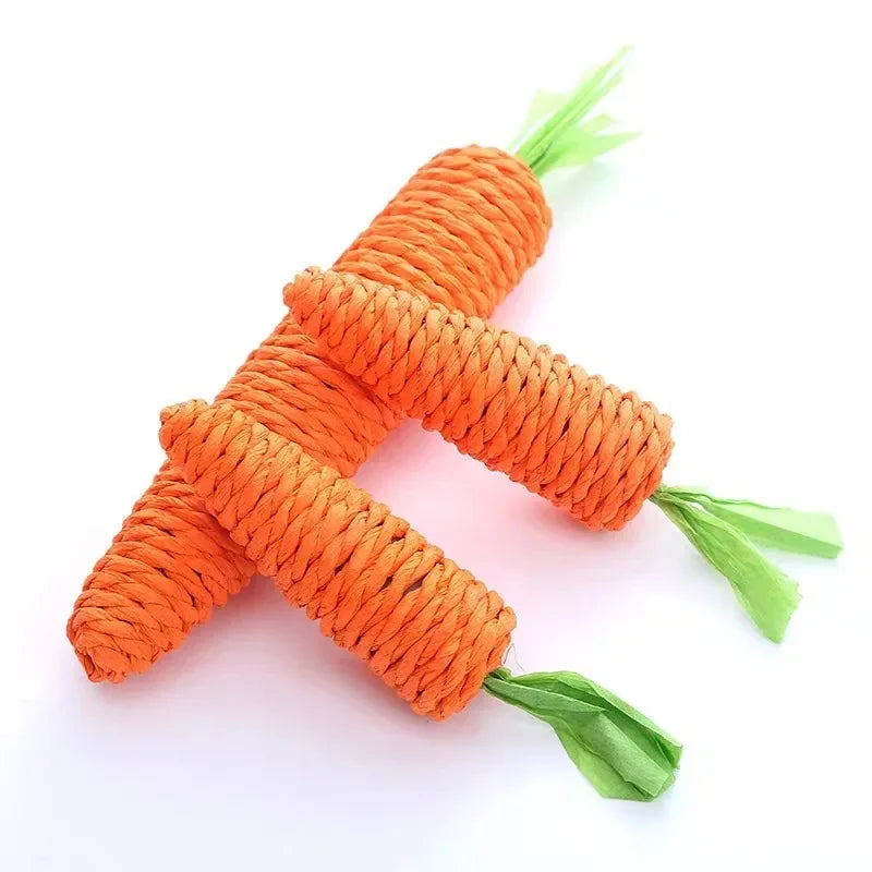 Paper Rope Carrot Cat Toy