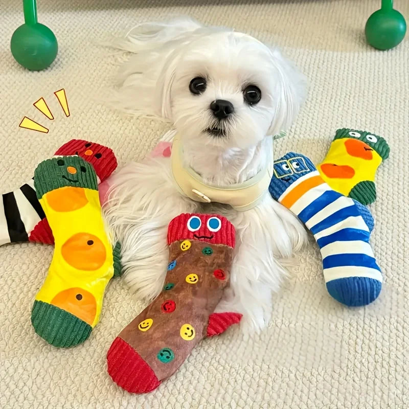 Fuzzy Sock Dog Toy