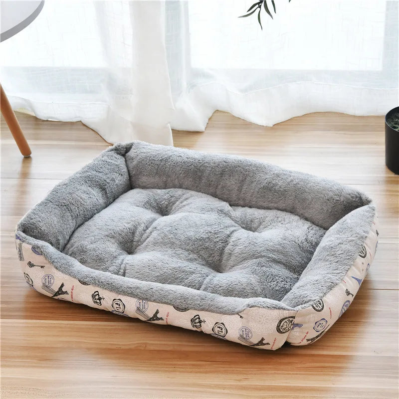 Square Dog Bed with Raised Sides - 13 / 40x30 cm