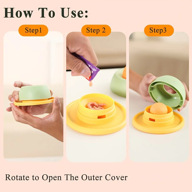 Rotating Lick Bowl for Cats