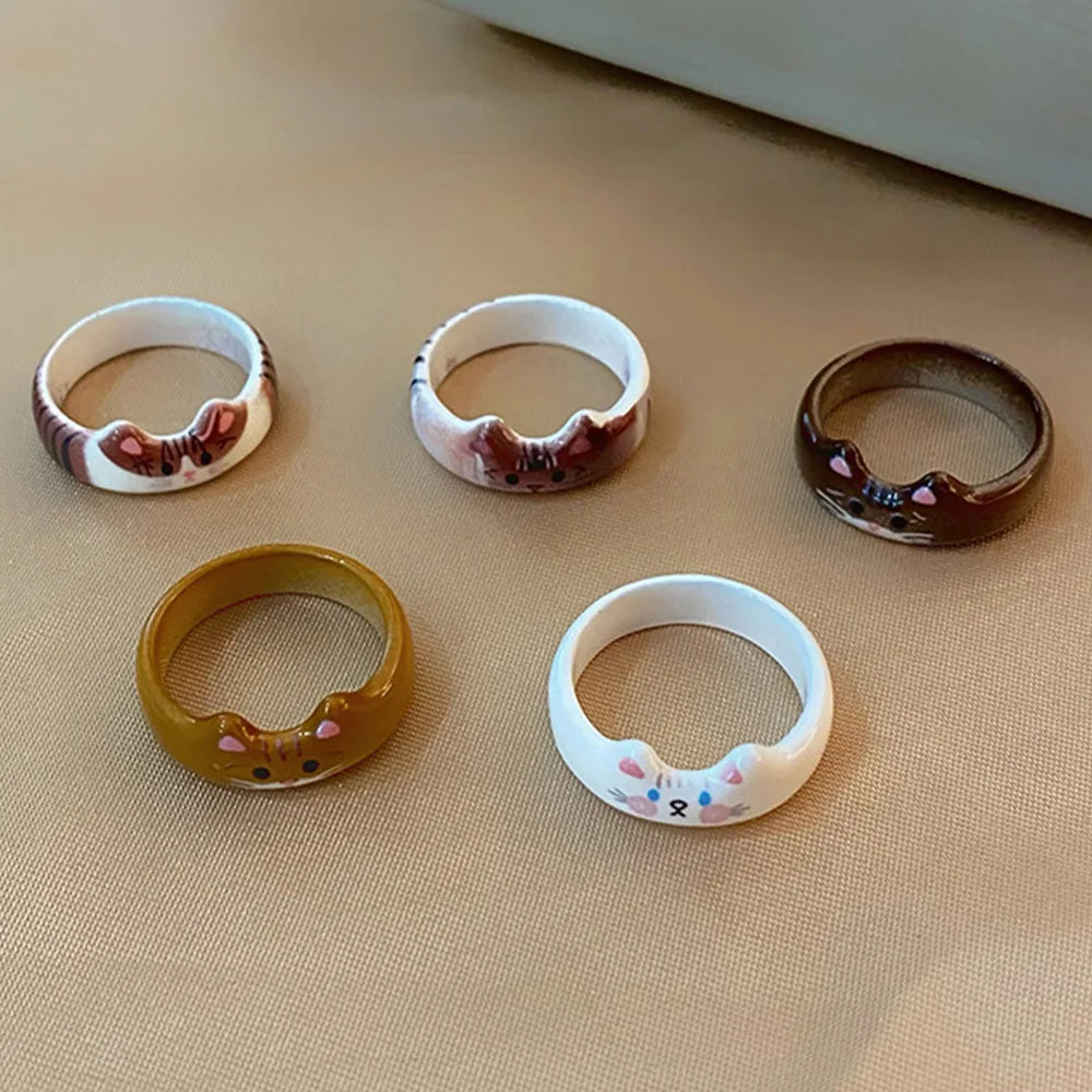 Enamel Cat Ring