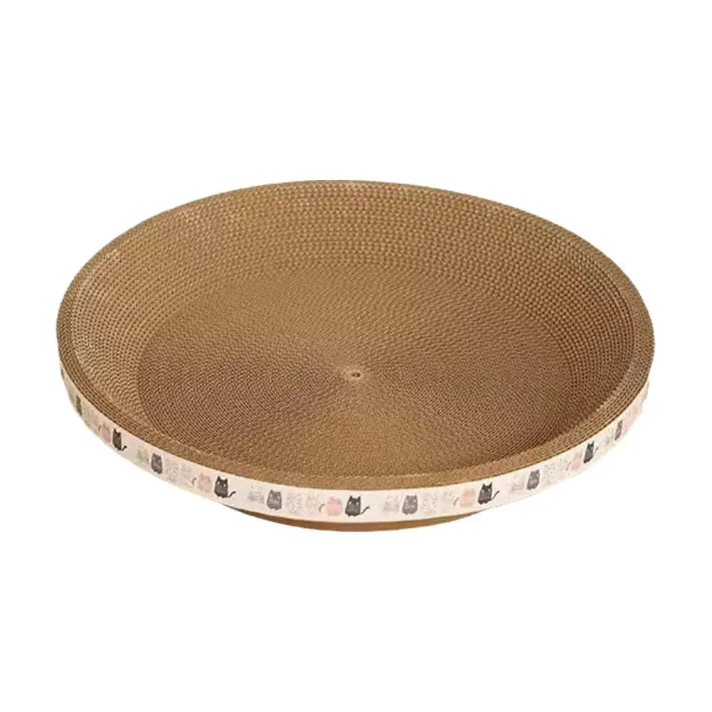 Oval Cardboard Cat Scratcher Bed