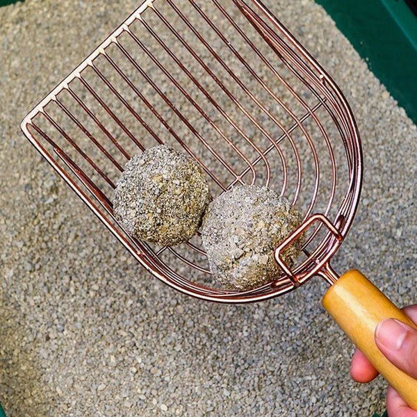 Stand-Up Metal Litter Scoop with Hook