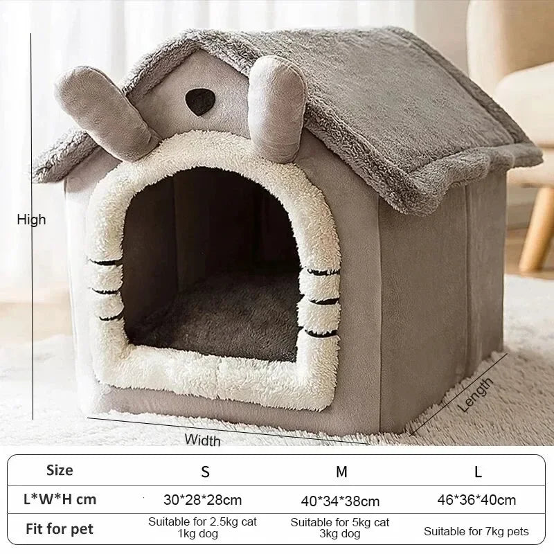Soft Indoor Dog House Bed