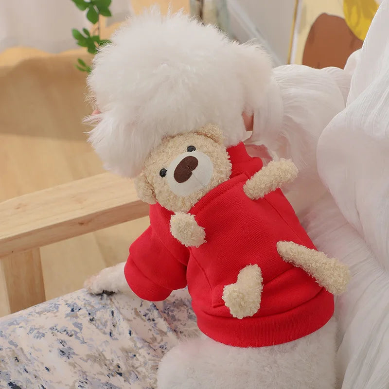 Hoodie with Teddy in the Pocket