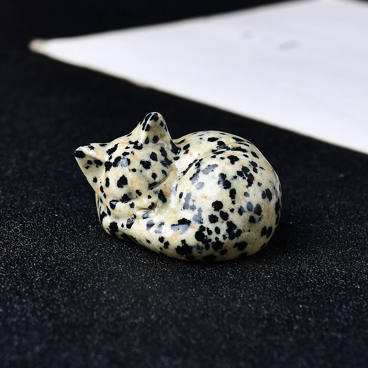 Carved Crystal Cat
