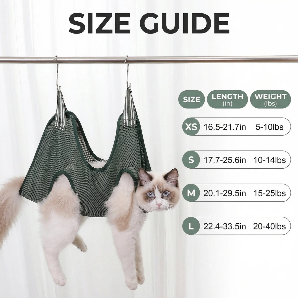 Pet Grooming Hammock for Nail Trimming
