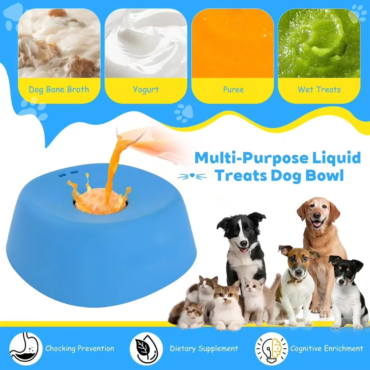 Lick Bowl for Liquid Treats