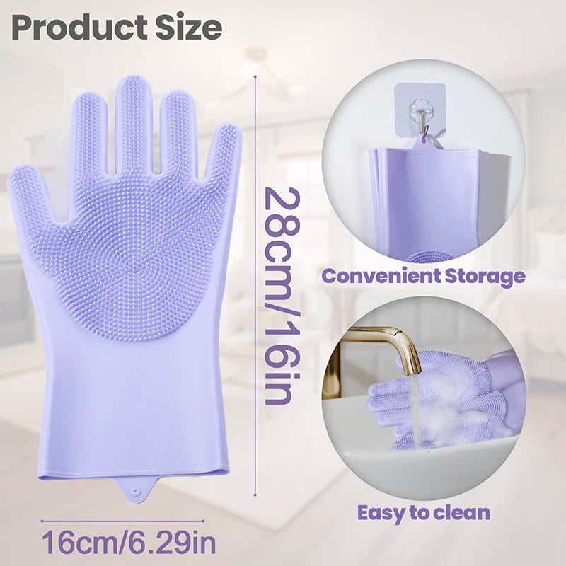 Silicone Bathing and Grooming Gloves