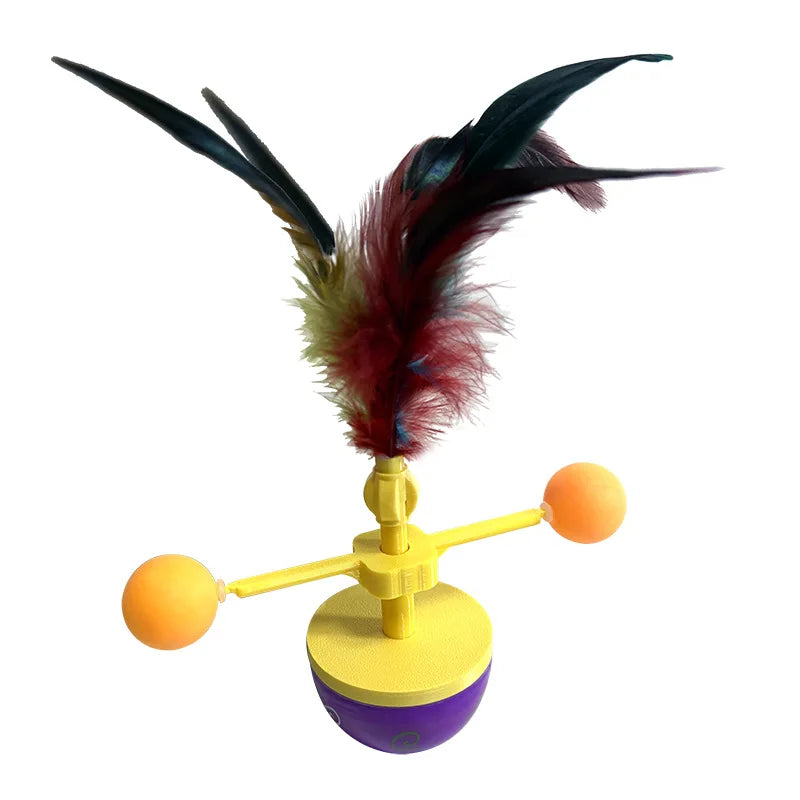 Feather Tumbler Cat Toy