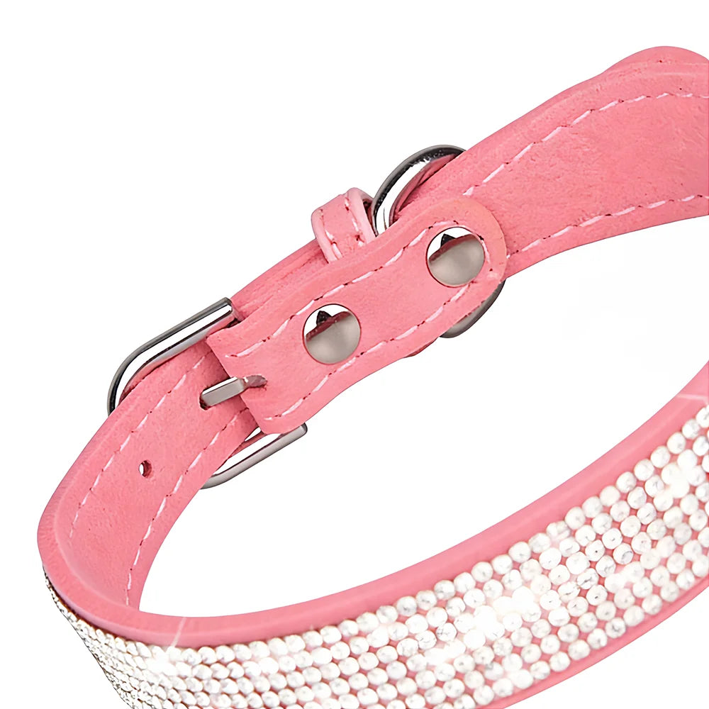 Sparkly Rhinestone Collar for Dogs and Cats