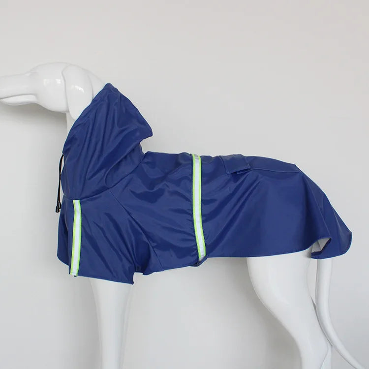 Hooded Cape Raincoat for Dogs - S / Blue