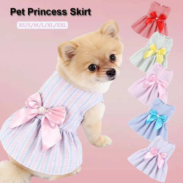 Bow Princess Dress for Small Dogs
