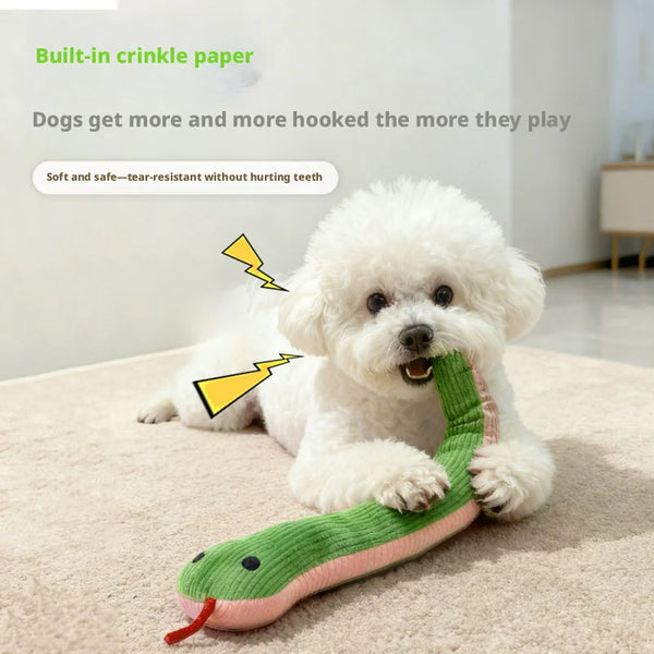 Plush Snake Chew Toy