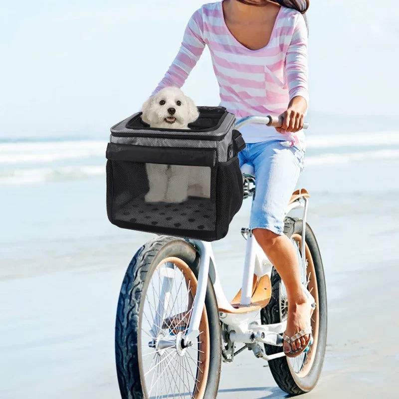 Expandable Pet Bike Basket and Backpack