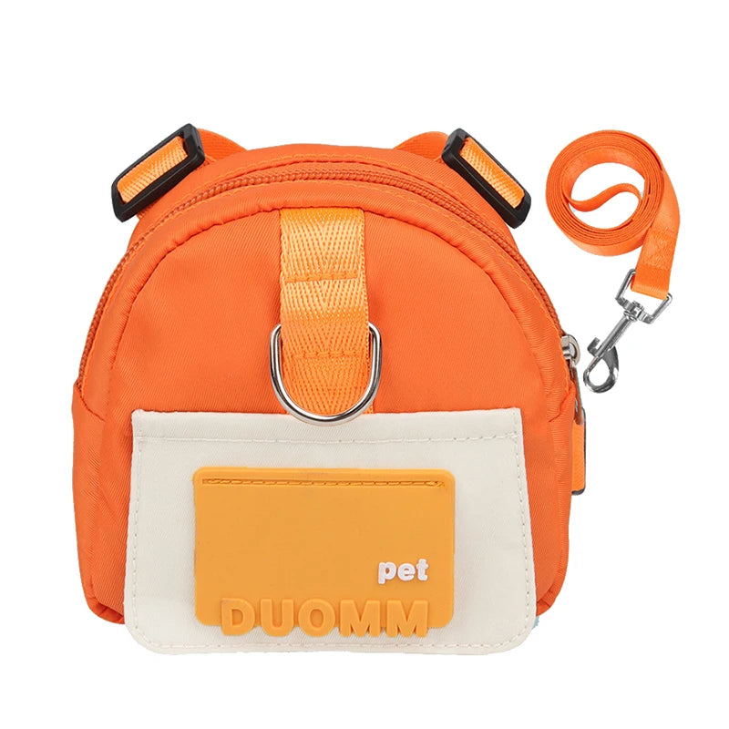 Mini Backpack Harness for Dogs - Orange / S (4 to 7.5 kg)