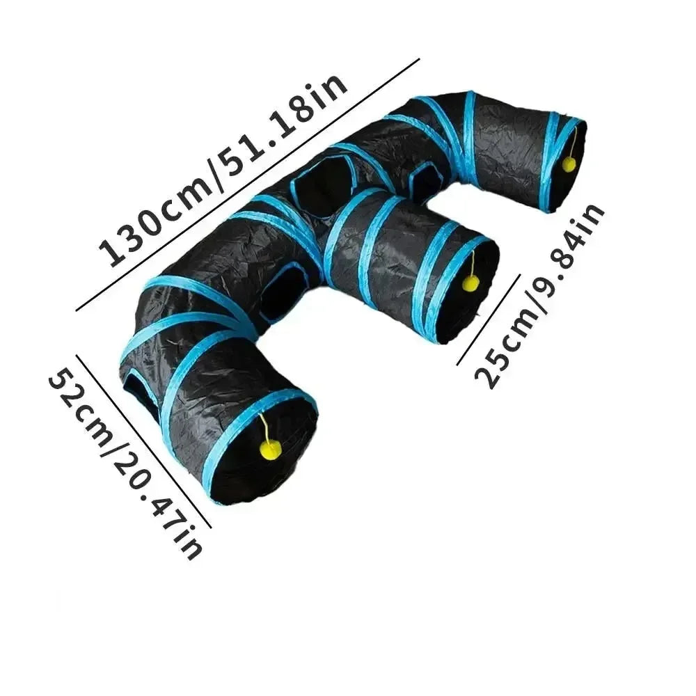 Pop-Up Cat Tunnel, Many Shapes - E-shape