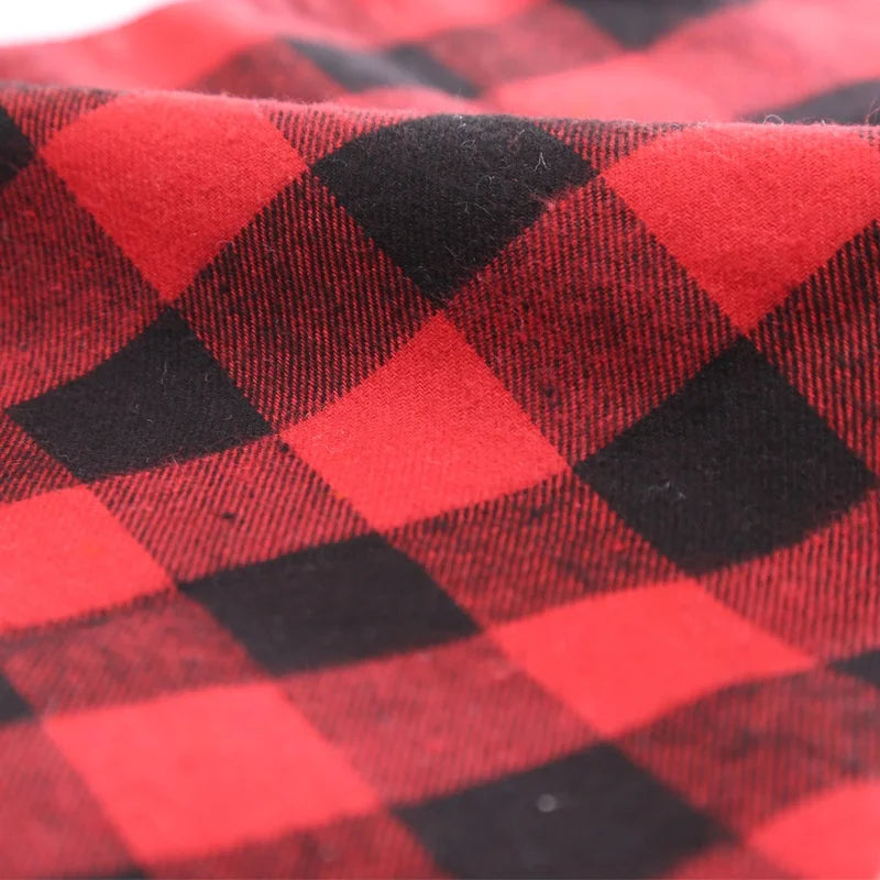 Plaid Cotton Bandana for Dogs
