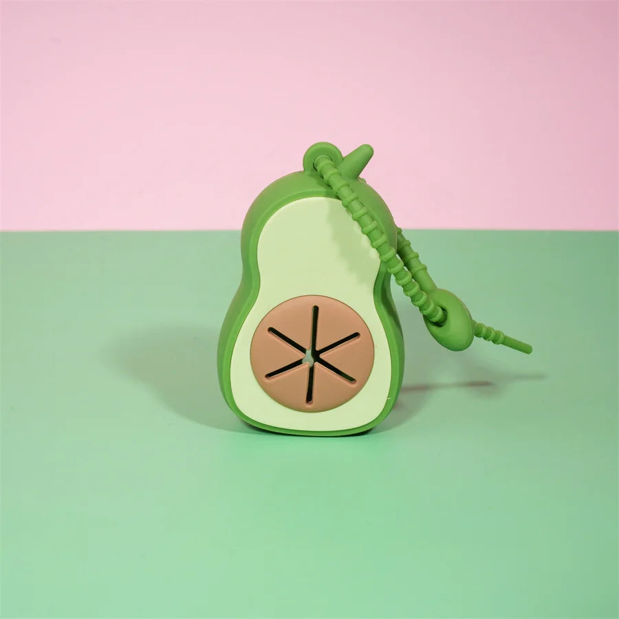 Avocado Poop Bag Dispenser with Bags