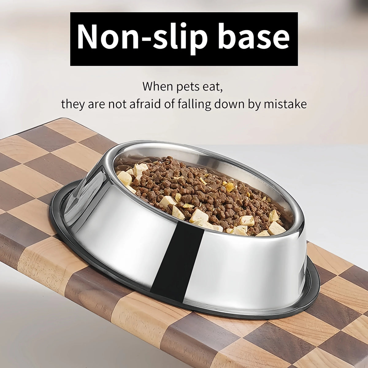 Non-Slip Stainless Steel Pet Bowl
