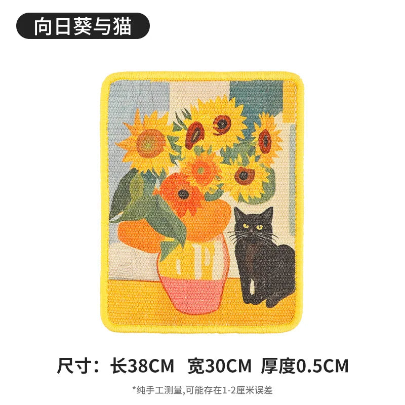 Art Print Wall Scratching Pad - Sunflowers